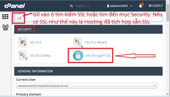Hướng dẫn cài SSL miễn phí Let's Encrypt™ trên cPanel Hosting 2