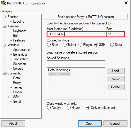 Hướng dẫn kết nối SSH vào server Linux với phần mềm PuTTY (1)