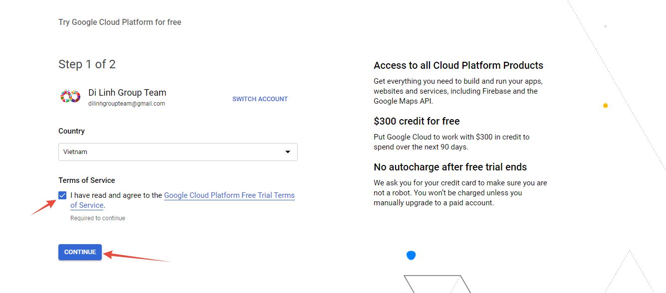 Hướng dẫn cách tạo VPS Google Cloud nhận 300$ miễn phí (1)