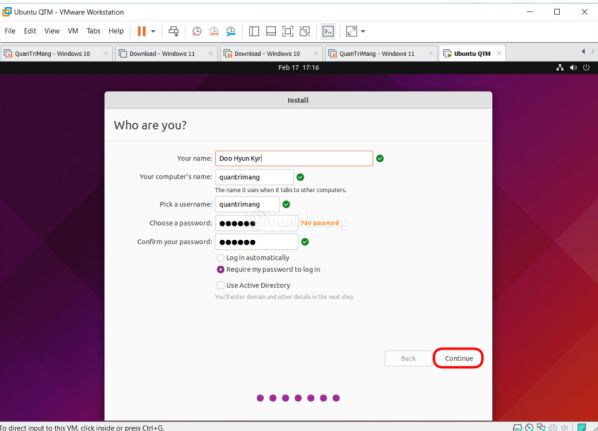 Hướng dẫn chi tiết cách cài Ubuntu trên VMware Workstation 18