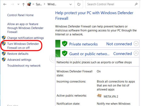 Hướng dẫn tắt tường lửa Windows Firewall trên Win 10, 11 4