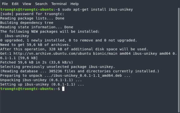 Hướng dẫn cài ibus-unikey trên Ubuntu 18.04 LTS chuẩn nhất 1