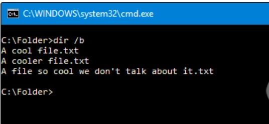 Hướng dẫn chi tiết cách sử dụng lệnh DIR trong Windows 3