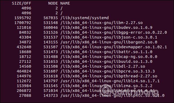 Sử dụng lệnh Isof trên Linux để xem các thiết bị và tiến trình 3