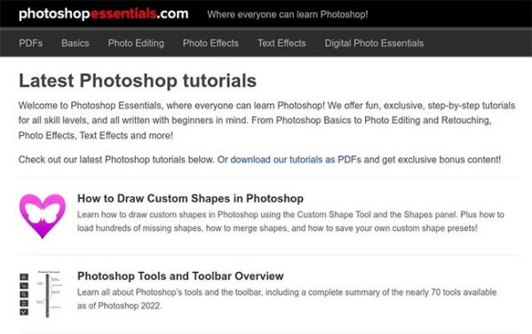10 trang web miễn phí giúp bạn trở thành chuyên gia Photoshop 1