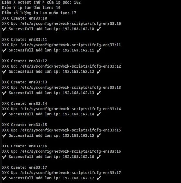 Cách thêm địa chỉ IP LAN trên Linux VPS/server (5)