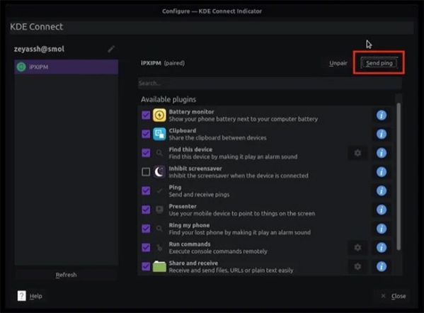 Hướng dẫn cách kết nối iPhone với PC Linux bằng KDE Connect 5