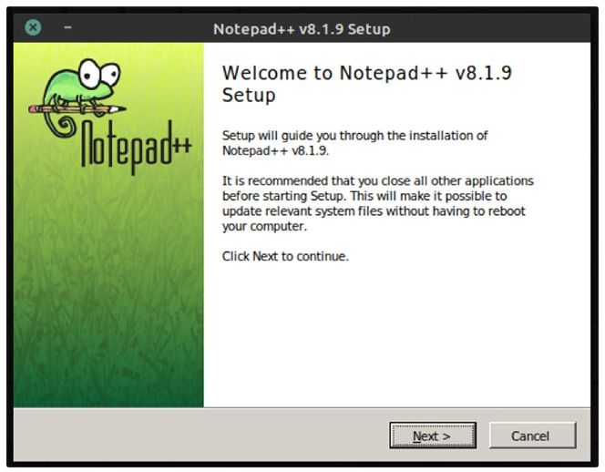 Cài đặt Notepad++ trên Linux bằng Wine và Snap (3)