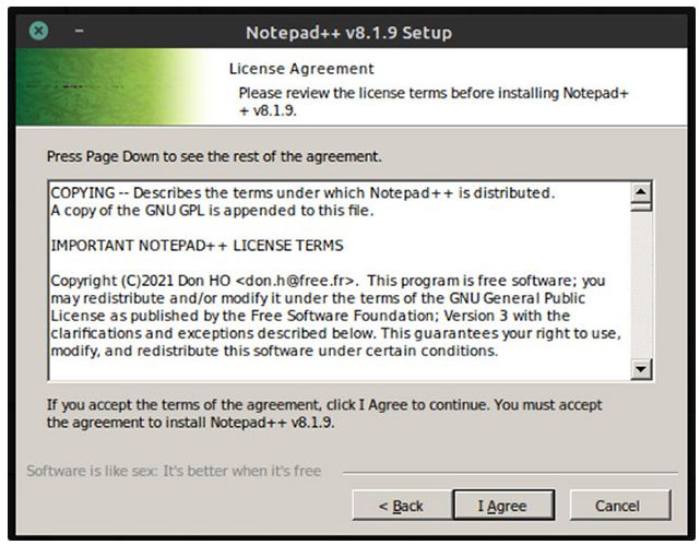 Cài đặt Notepad++ trên Linux bằng Wine và Snap (4)