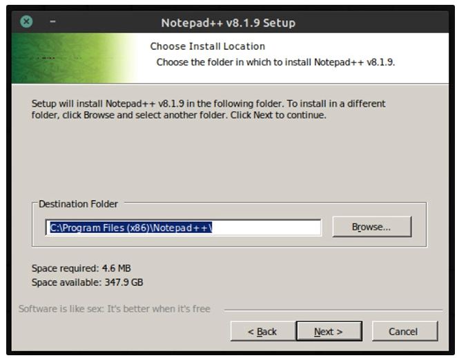 Cài đặt Notepad++ trên Linux bằng Wine và Snap (5)