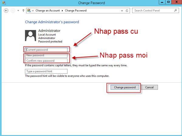 Hướng dẫn cách đổi mật khẩu VPS Windows và Linux 5