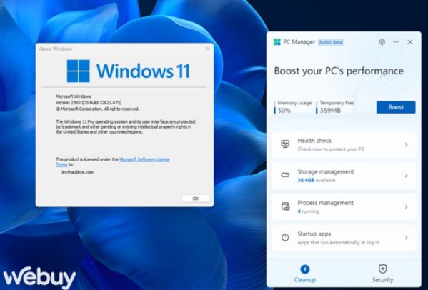 PC Manager: System cleaning and management application for Windows 11 1